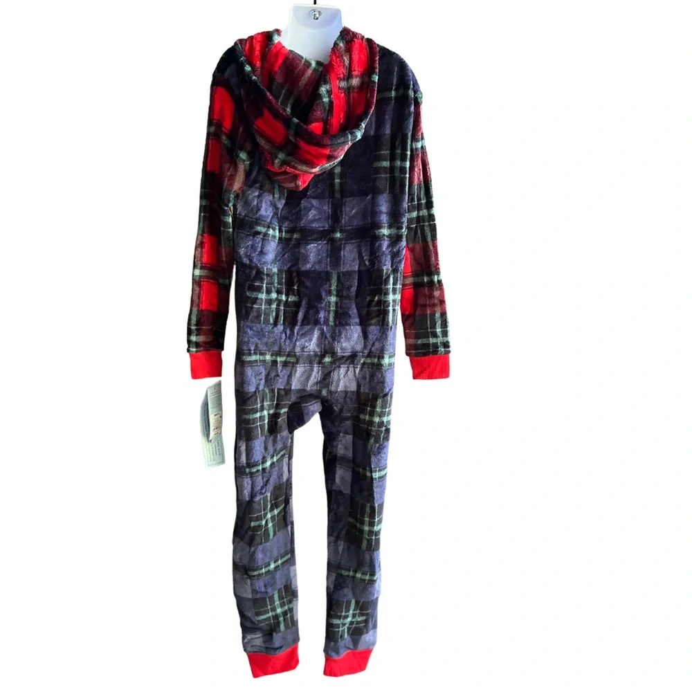 Cat and Jack Pajamas Size S 6/7  Multicolored One Piece Hooded